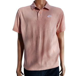 Nike Pink Polo Mens Shirt Medium